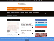 Tablet Screenshot of comerenvalencia.es